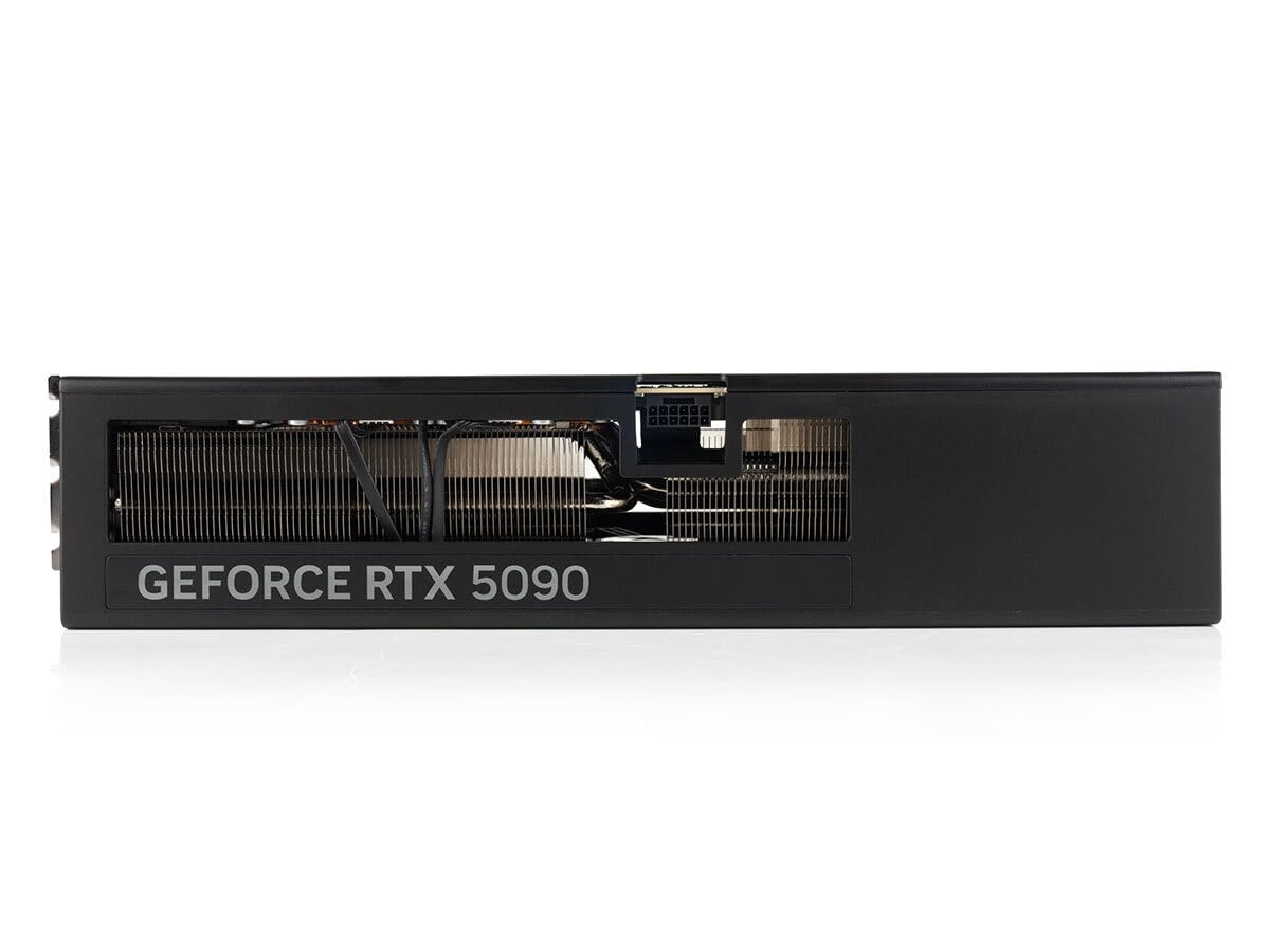 GeForce RTX 5090 OC Graphics Card, 32GB GDDR7 28Gbps VRAM, 21760 CUDA Cores, 2467MHz Clock, PCIe 5.0, DLSS 4, Ray Tracing, 3x DP 2.1, 1x HDMI, 335x138x74mm, for 8K Gaming, AI & 3D Content Creation