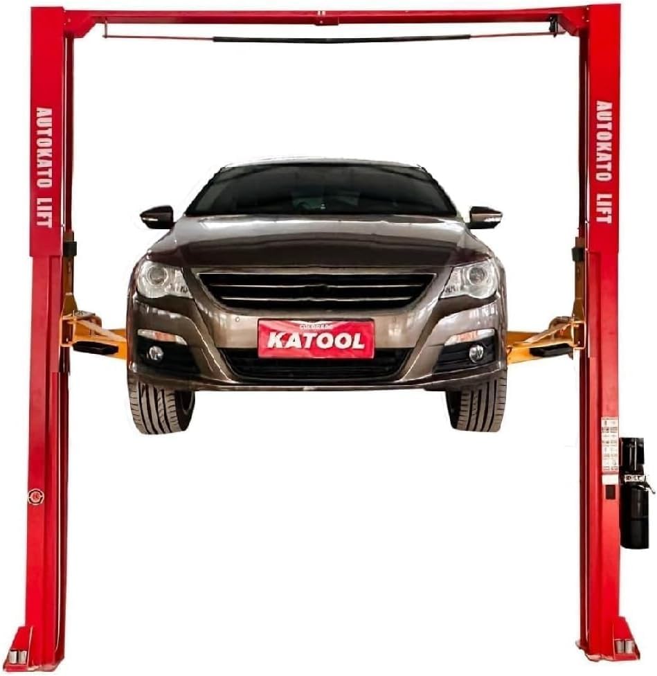 KT-M120L 12000lbs Two Post Lift Auto Lift 2 Post Car Lift Extra Height 167” / 4.235M Max Wide 151 Inch Truck Clear Floor Hoist CE Certified