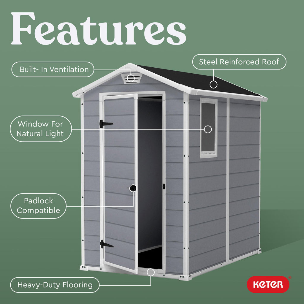 Keter Manor 4x6 Resin Outdoor Storage