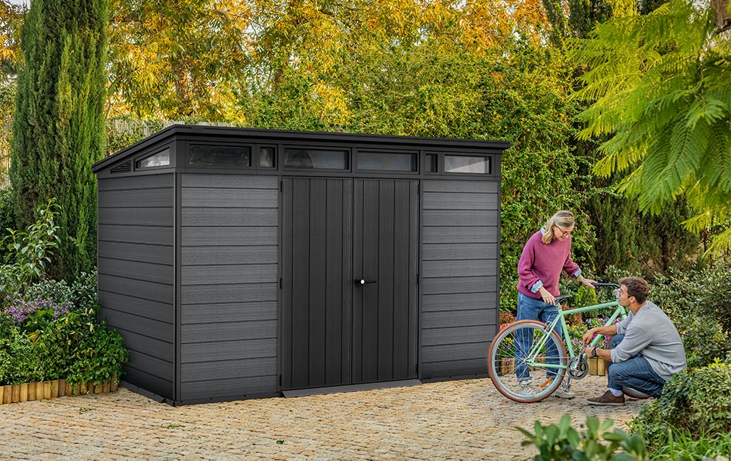 Keter Cortina 11x7 Garden Shed 342 x 218 x 226 cm, Grey