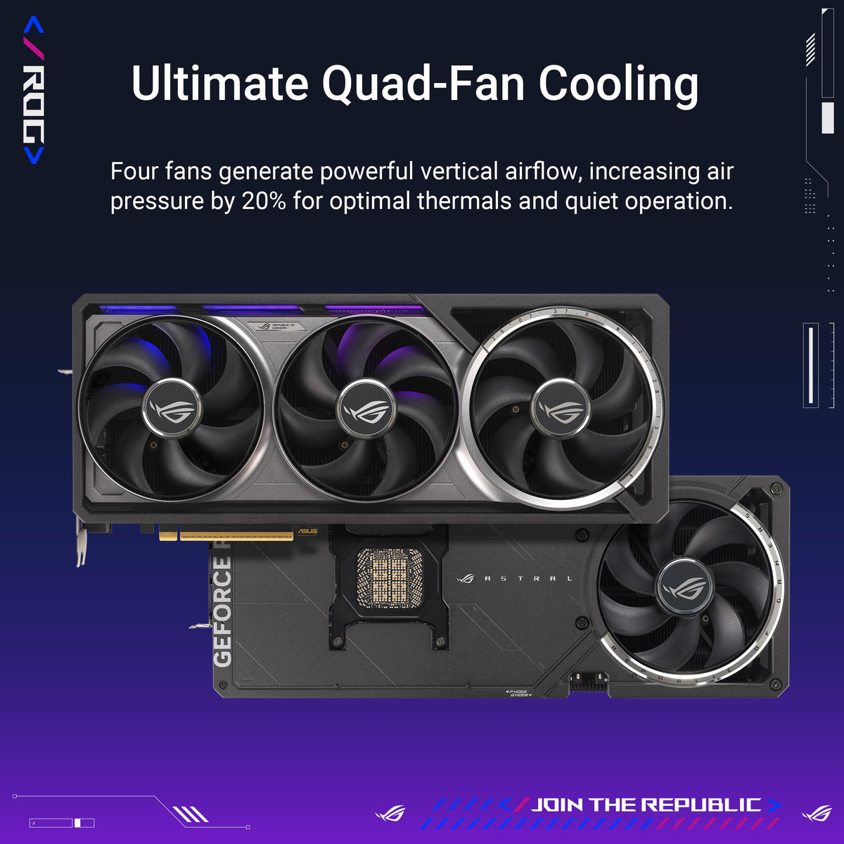 ASUS ROG Astral GeForce RTX 5090 32GB GDDR7 OC Edition Gaming Graphics Card
