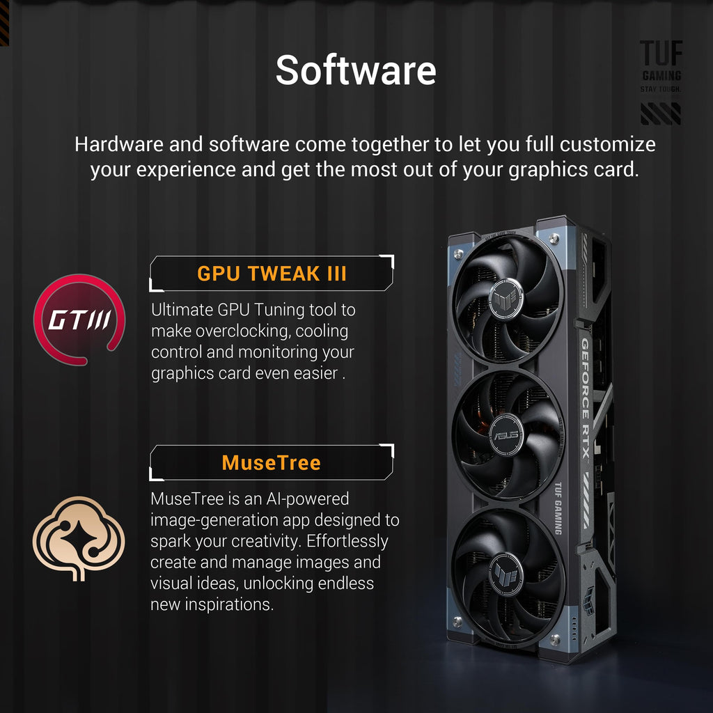 ASUS TUF Gaming GeForce RTX™ 5080 16GB GDDR7 OC Edition Graphics Card
