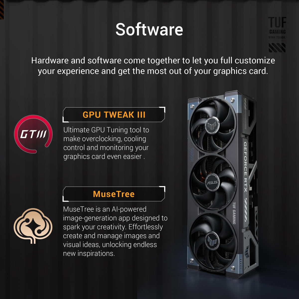 ASUS TUF Gaming GeForce RTX™ 5080 16GB GDDR7 OC Edition Graphics Card