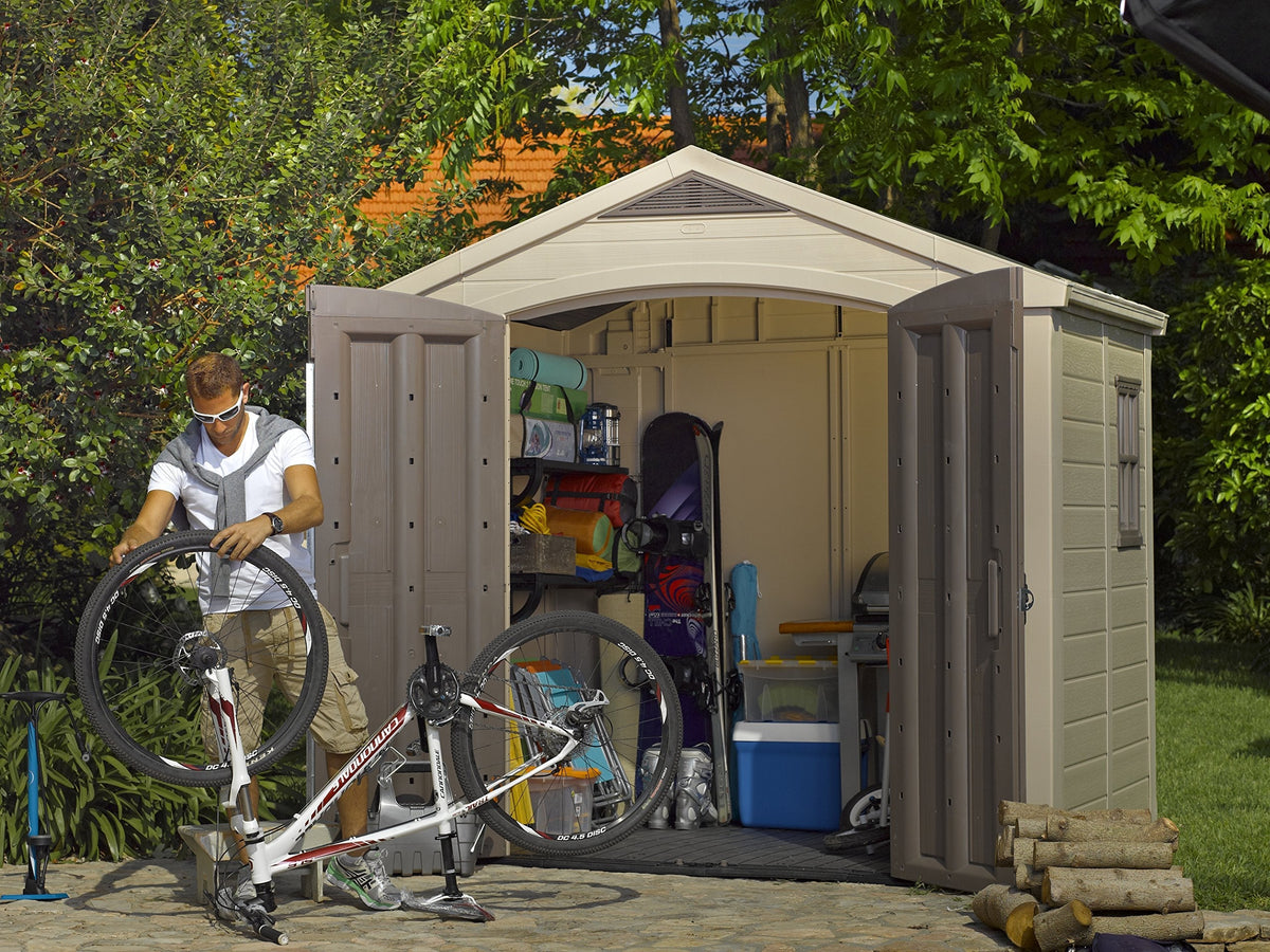 Keter Factor (8x6 ft) Large Resin Outdoor Storage
