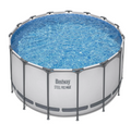 Bestway Steel Pro MAX 10 Foot x 30 Inch Round Metal Frame Above Ground Outdoor Backyard Swimming Pool Set with 330 GPH Filter Pump